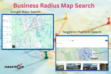 Targetron business radius search