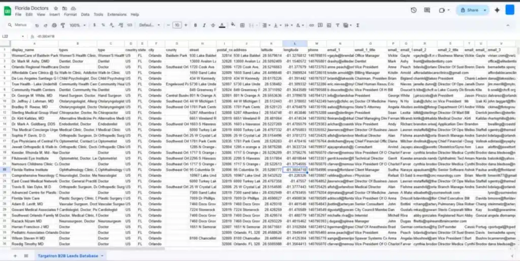 radius maps search results