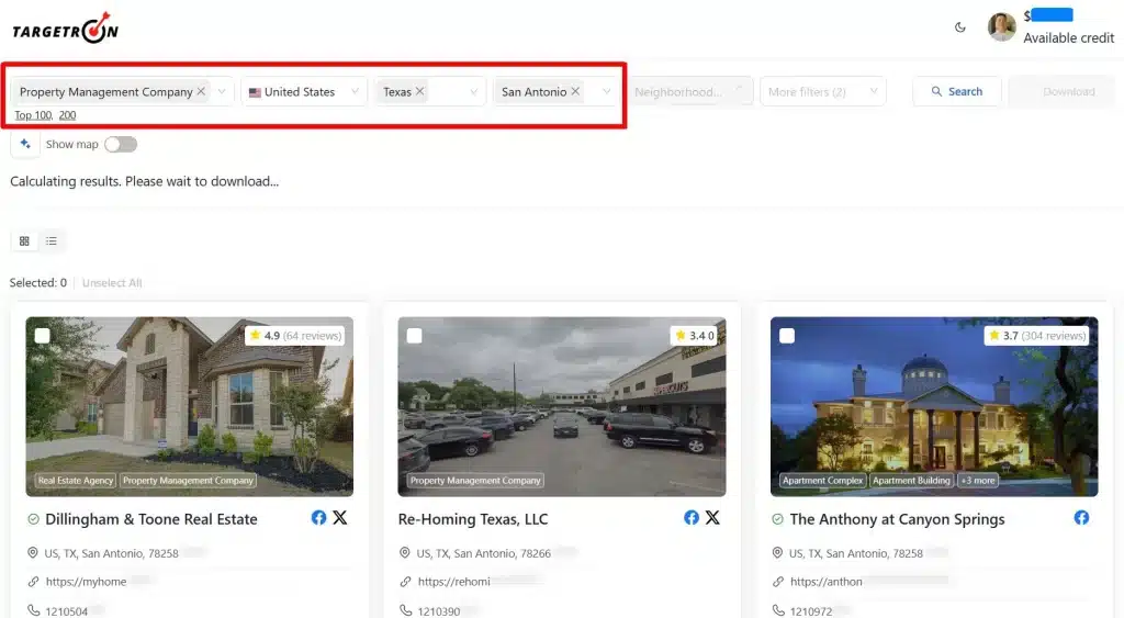 Targetron Real Estate Leads