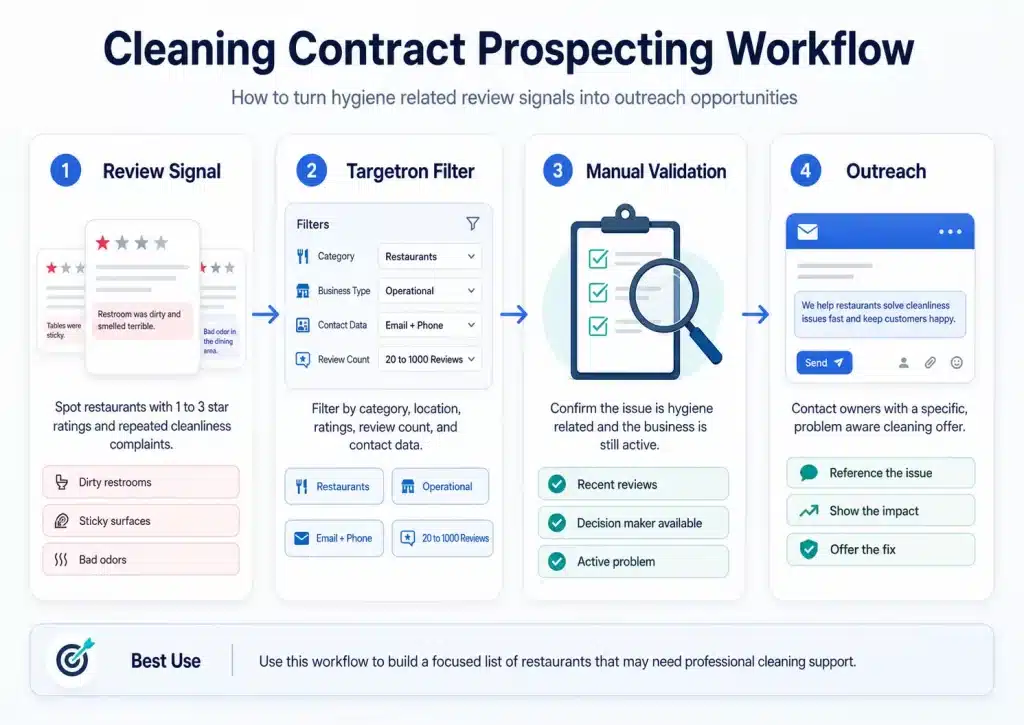 Review, Filter, Validate, and Outreach | Targetron