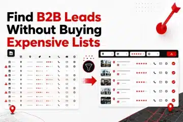 Dashboard showing how to find b2b leads without using expensive lists