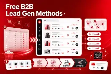 Free B2B lead generation methods turning messy prospect data into a filtered list using source, signal, shortlist, and outreach steps