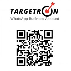 Targetron WhatsApp Business Account QR code to start a chat